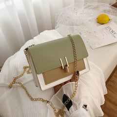 Small Flap Crossbody Bag for Women PU Leather Messenger Handbag