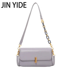 Women's Small Flap Shoulder Bag Pu Leather Crossbody High Solid Casual Handbag
