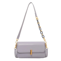 Women's Small Flap Shoulder Bag Pu Leather Crossbody High Solid Casual Handbag
