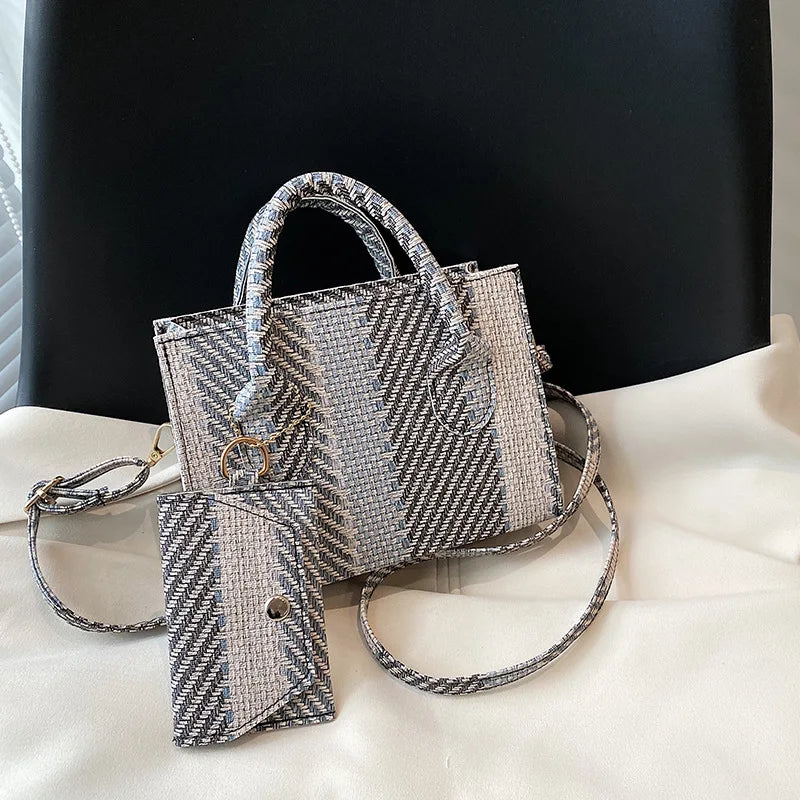 Mini Tote Bags Striped Crossbody Bags Ins Shoulder Bag