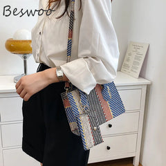 Mini Tote Bags Striped Crossbody Bags Ins Shoulder Bag