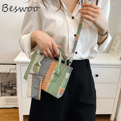 Mini Tote Bags Striped Crossbody Bags Ins Shoulder Bag