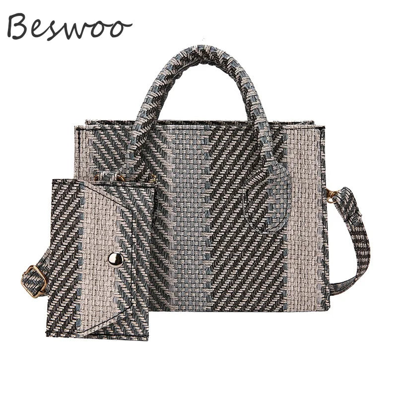 Mini Tote Bags Striped Crossbody Bags Ins Shoulder Bag