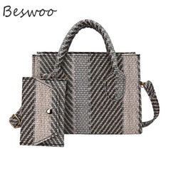 Mini Tote Bags Striped Crossbody Bags Ins Shoulder Bag