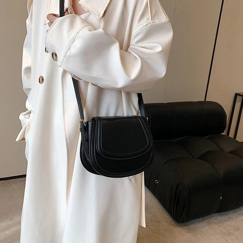 Women's PU Leather Crossbody Bag Shoulder Handbag Tote Purse
