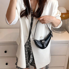 Women's Leather Saddle Crossbody Bag Shoulder Handbag Purse