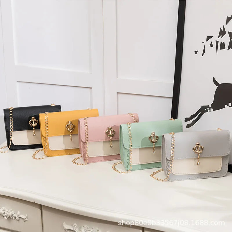 Small Square Bag Women One Shoulder Chain Crossbody Bag
