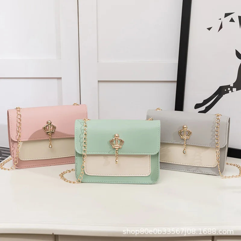 Small Square Bag Women One Shoulder Chain Crossbody Bag