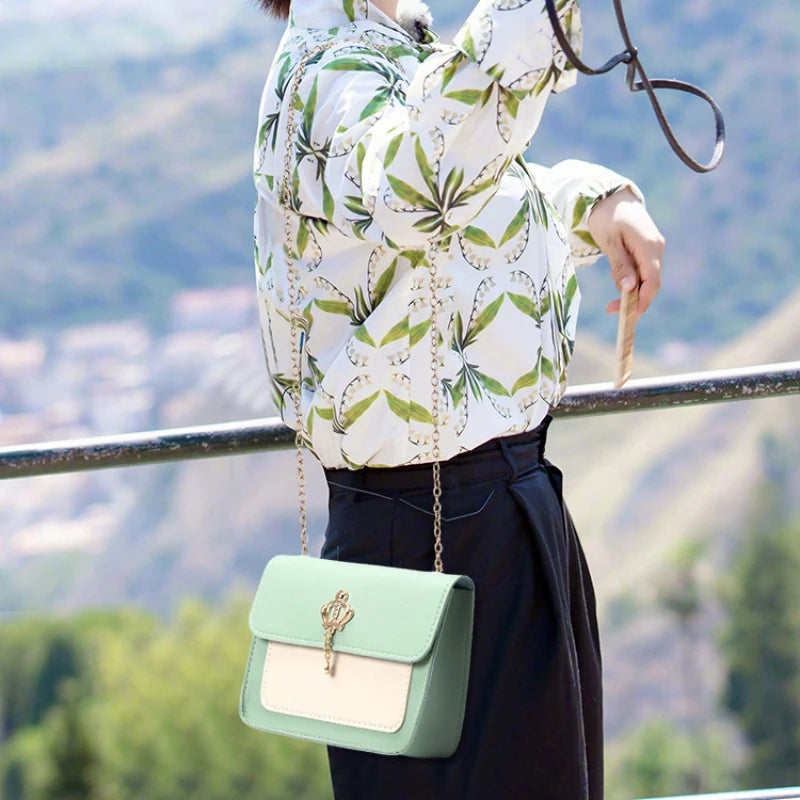 Small Square Bag Women One Shoulder Chain Crossbody Bag