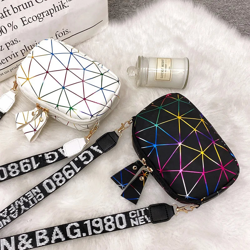Small Zipper Crossbody Bag for Women PU Leather Shoulder Messenger Handbag