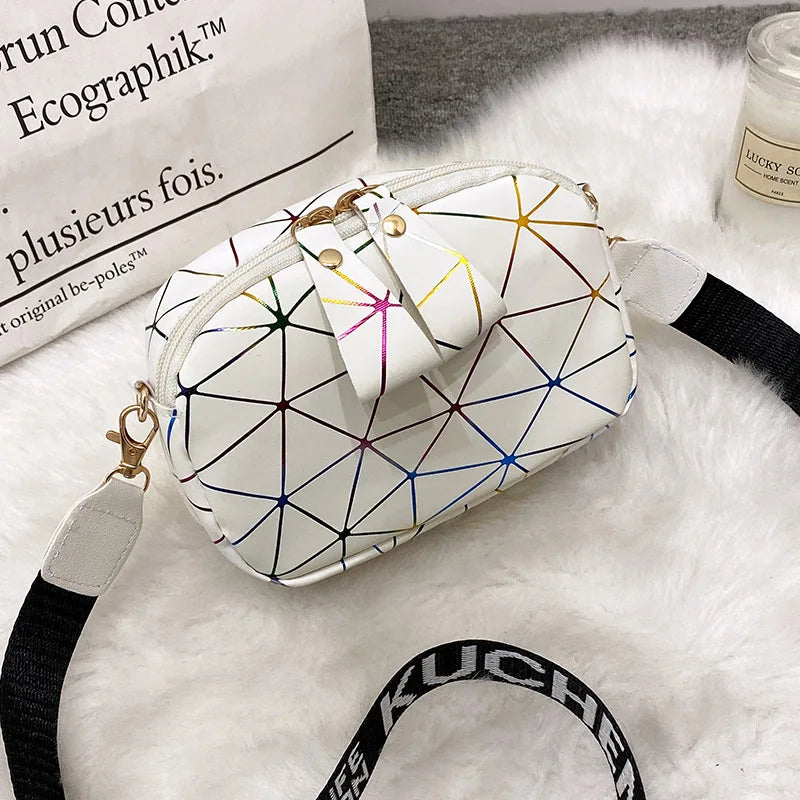 Small Zipper Crossbody Bag for Women PU Leather Shoulder Messenger Handbag
