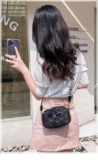 Small Zipper Crossbody Bag for Women PU Leather Shoulder Messenger Handbag