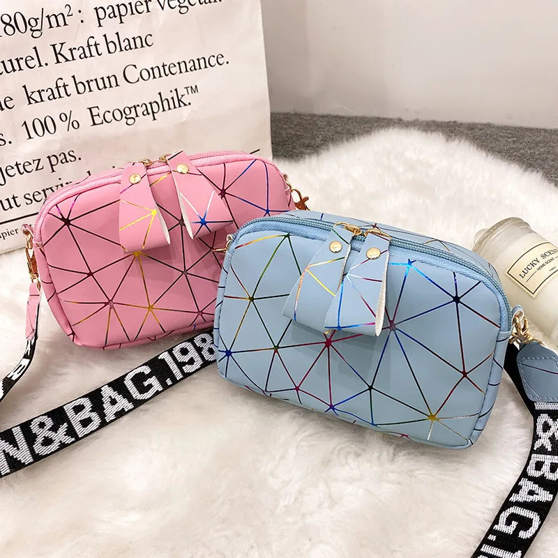 Small Zipper Crossbody Bag for Women PU Leather Shoulder Messenger Handbag