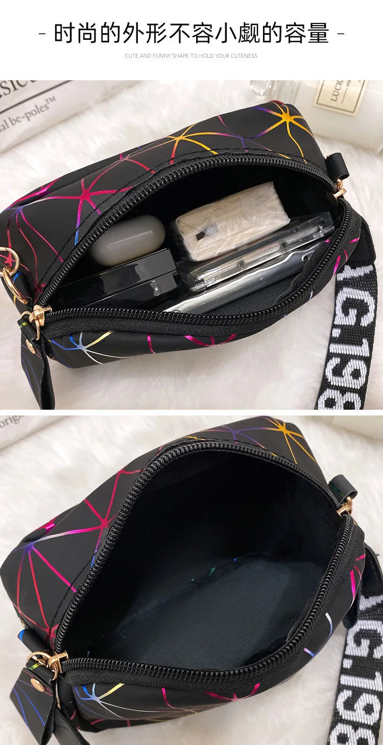 Small Zipper Crossbody Bag for Women PU Leather Shoulder Messenger Handbag