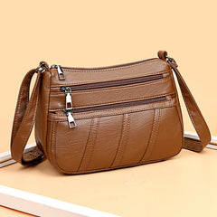Soft Leather Shoulder Bag Casual Mother Bag