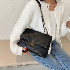 Soft PU Leather Women Crossbody Bags Chain Ladies Shoulder Messenger Bags