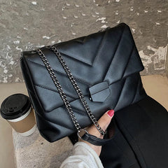 Soft PU Leather Women Crossbody Bags Chain Ladies Shoulder Messenger Bags