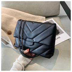 Soft PU Leather Women Crossbody Bags Chain Ladies Shoulder Messenger Bags