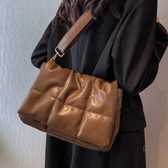 Quilted Shoulder Bag Casual Women Purses Retro Clutch Tote Bags