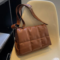 Quilted Shoulder Bag Casual Women Purses Retro Clutch Tote Bags