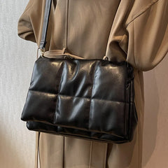 Quilted Shoulder Bag Casual Women Purses Retro Clutch Tote Bags