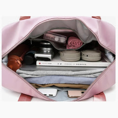 Solid Gym Bag Nylon Waterproof Yoga Bags Large-capacity Outdoor Travel Bags
