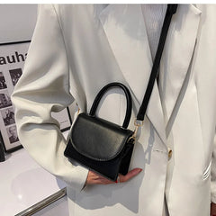 Mini PU Leather Flap Crossbody Bag for Women