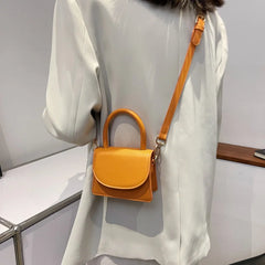 Mini PU Leather Flap Crossbody Bag for Women