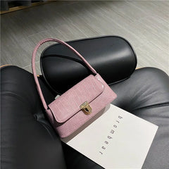 Lock Handbags Small Travel Hand Bag for Women