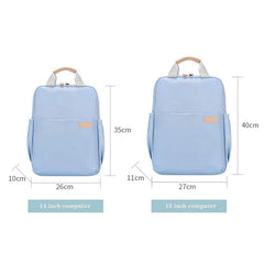Waterproof Nylon Backpack for Girls, 15 Inch Laptop School Bag
