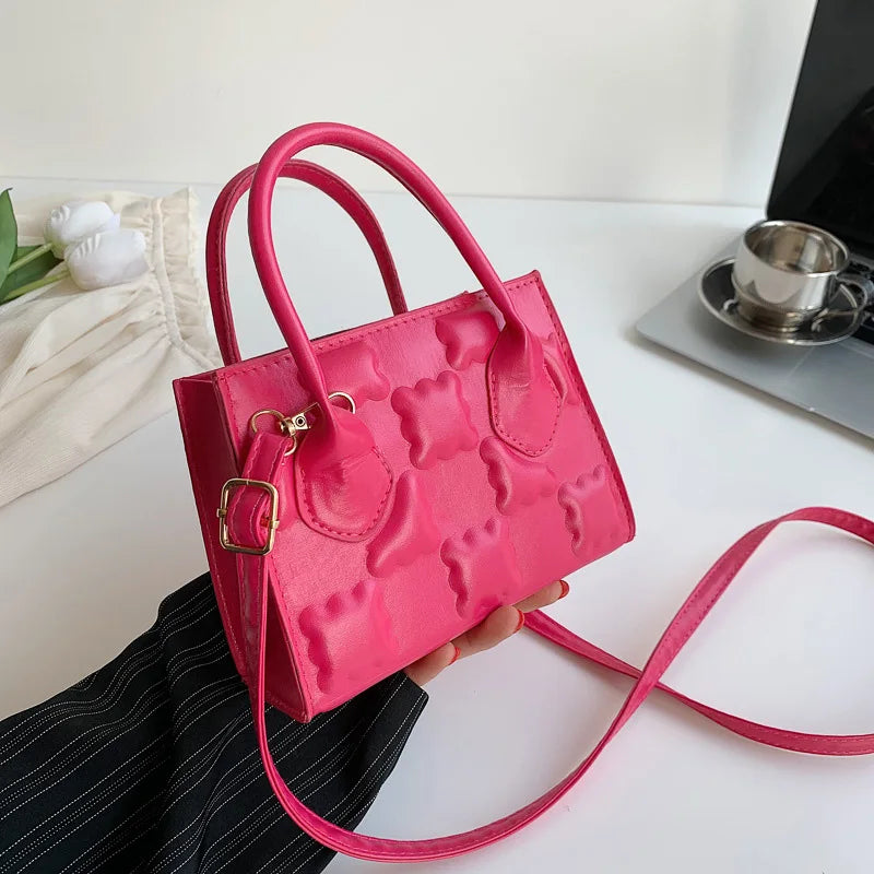 Small Handbags Women Shoulder Bag Pu Leather Crossbody Top Handle Bags