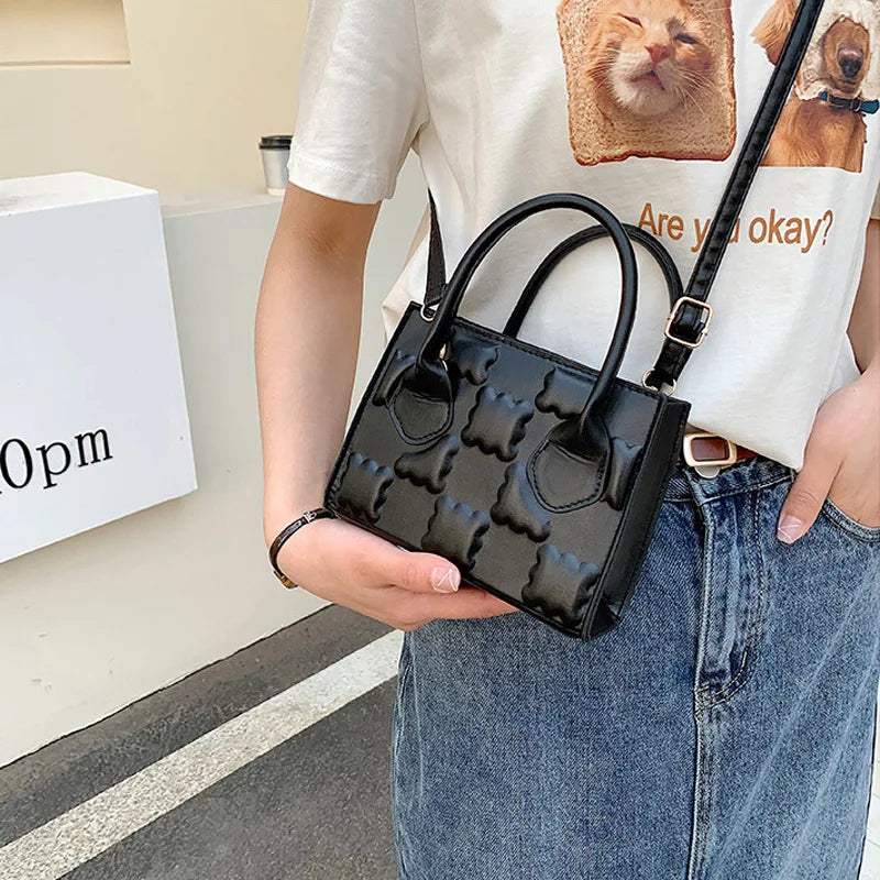 Small Handbags Women Shoulder Bag Pu Leather Crossbody Top Handle Bags