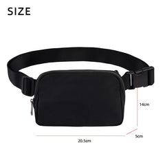 Outdoor Nylon Waist Bag Women Men Shoulder Bag