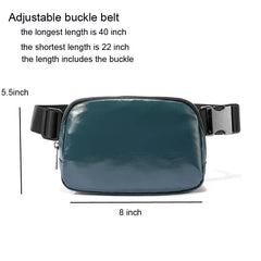 PU Leather Waist Bag For Women Men Outdoor Fanny Pack