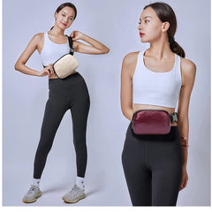 PU Leather Waist Bag For Women Men Outdoor Fanny Pack