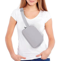 Fleece Fur Waist Bag for Women Men Winter Chest Bags