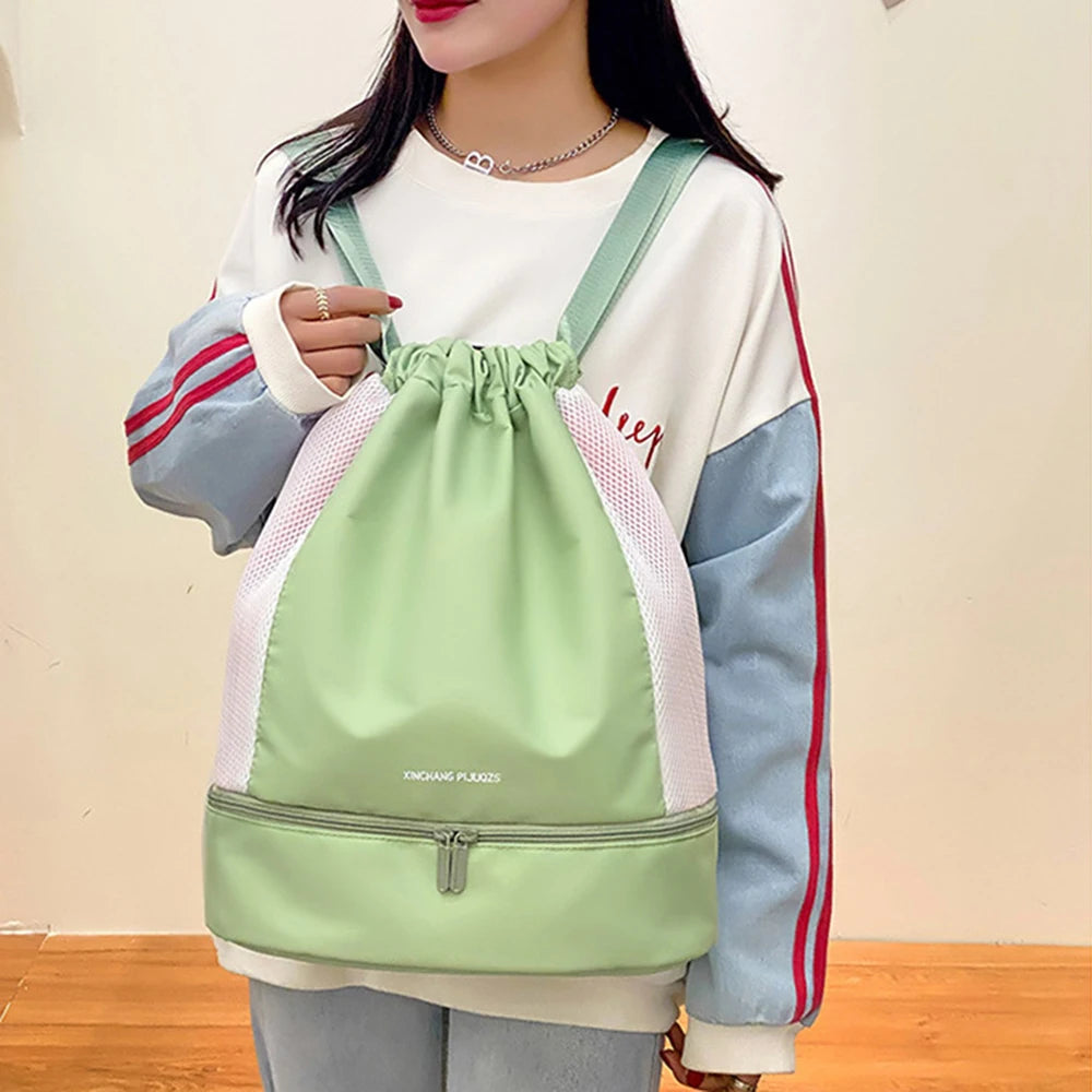 Sports Backpack Dry Wet Separation Large Capacity Oxford Cloth Backpack