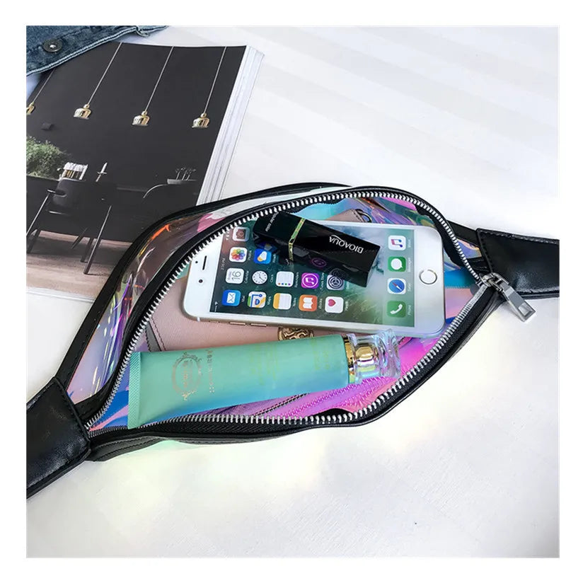 Holographic Sports Fanny Pack Waterproof Phone Pouch