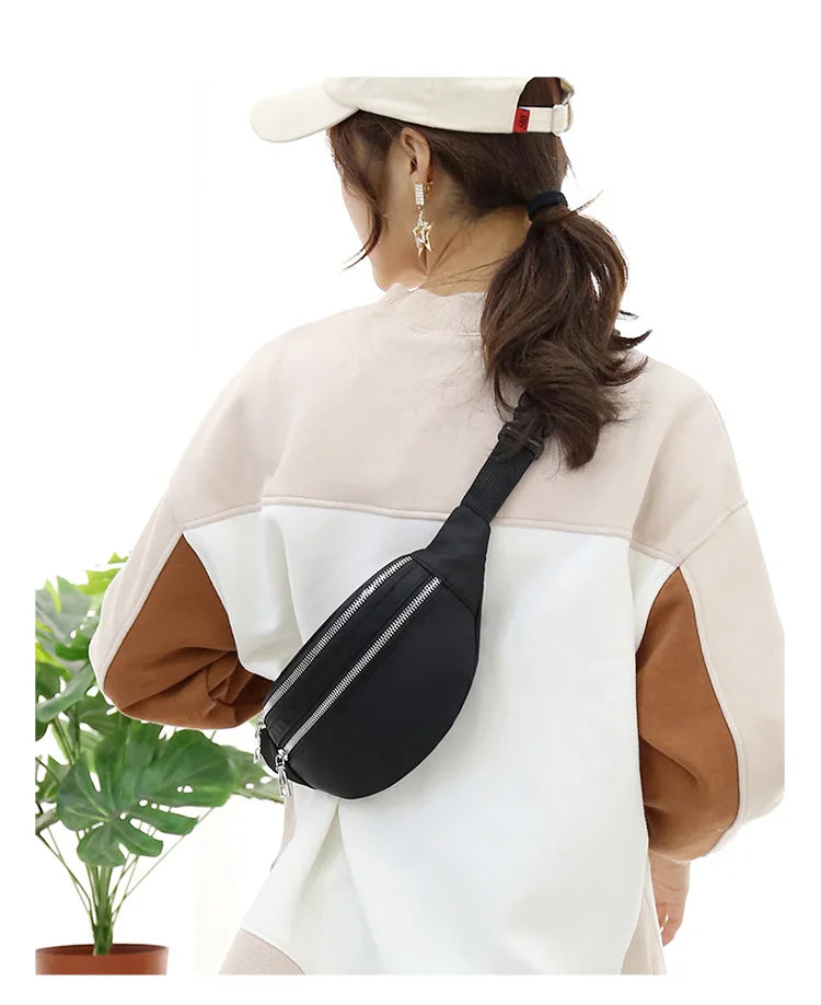 Men's Sports Waist Pack Mobile Phone Bag Waterproof Messenger Bag M