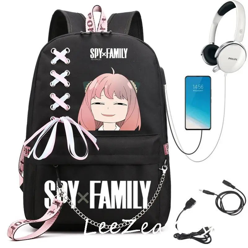 Spy x Family Anya Forger Backpack with USB Charging