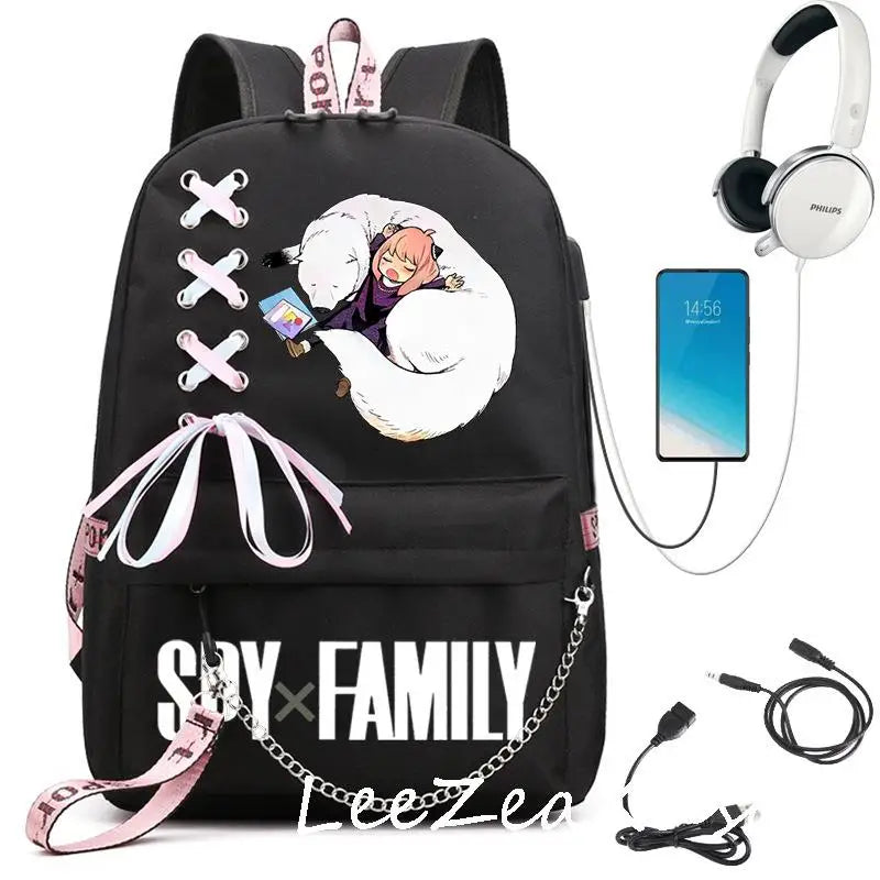 Spy x Family Anya Forger Backpack with USB Charging