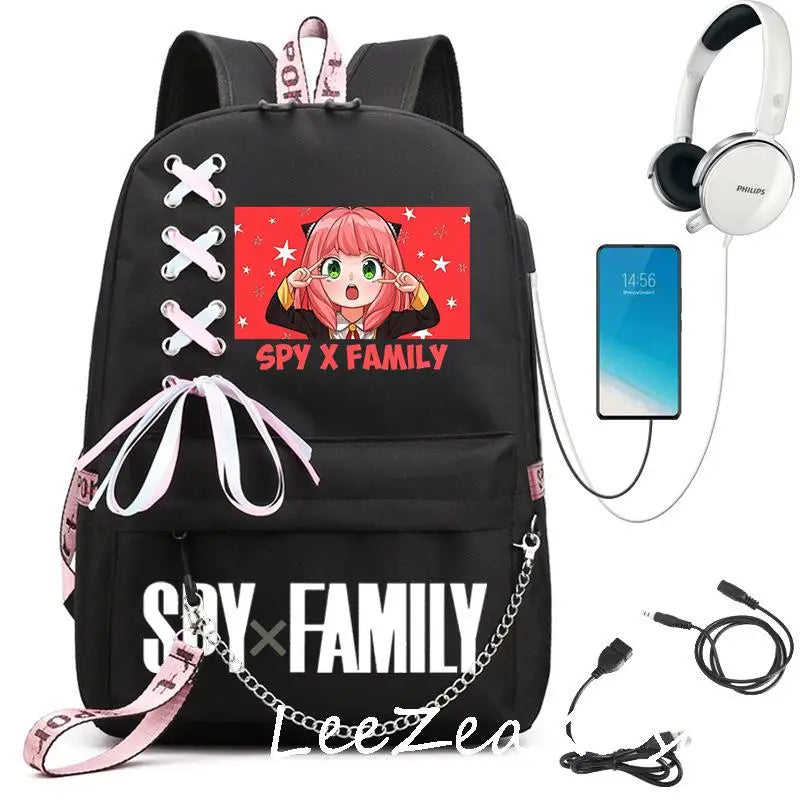 Spy x Family Anya Forger Backpack with USB Charging