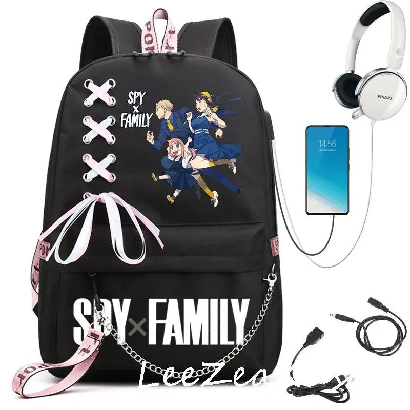 Spy x Family Anya Forger Backpack with USB Charging