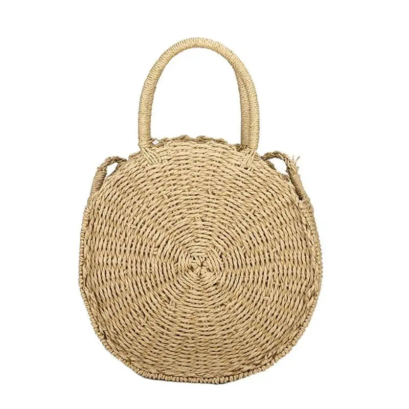 Straw Bag Handbags Women Summer Rattan Beach Circle Bohemia Handbag