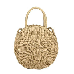 Straw Bag Handbags Women Summer Rattan Beach Circle Bohemia Handbag