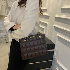 Stone Pattern Shoulder Bag for Women Crossbody Square Handbag