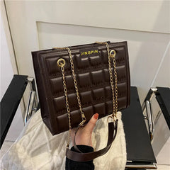 Stone Pattern Shoulder Bag for Women Crossbody Square Handbag