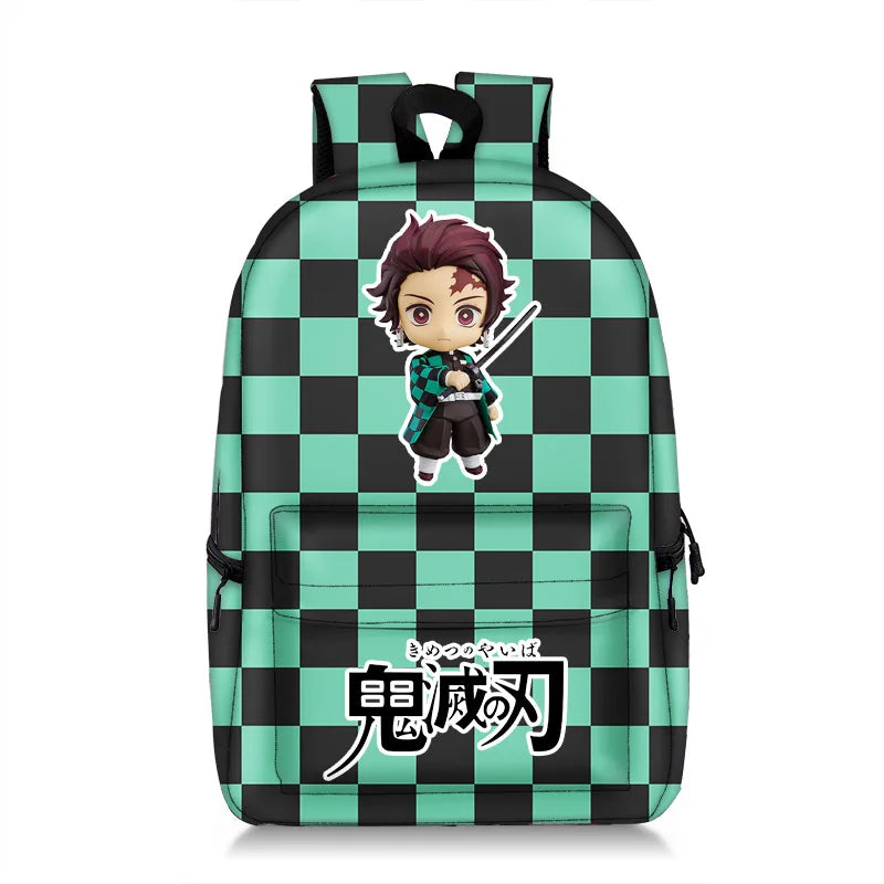 Anime Demon Slayer Print Backpack for Students Teens Men Women