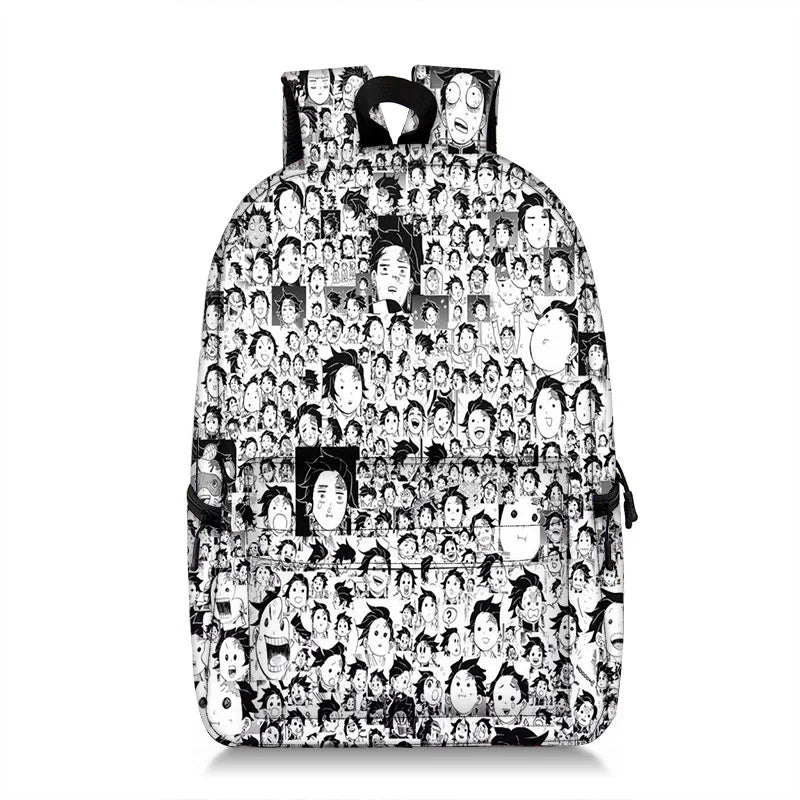 Anime Demon Slayer Print Backpack for Students Teens Men Women