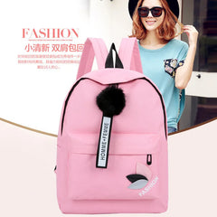 Printed Leaves College Backpack for Students